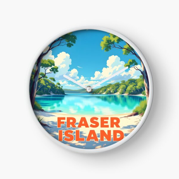 Item preview, Fraser Island, Queensland: Vintage-Style Painterly Travel Poster designed and sold by LSVart.