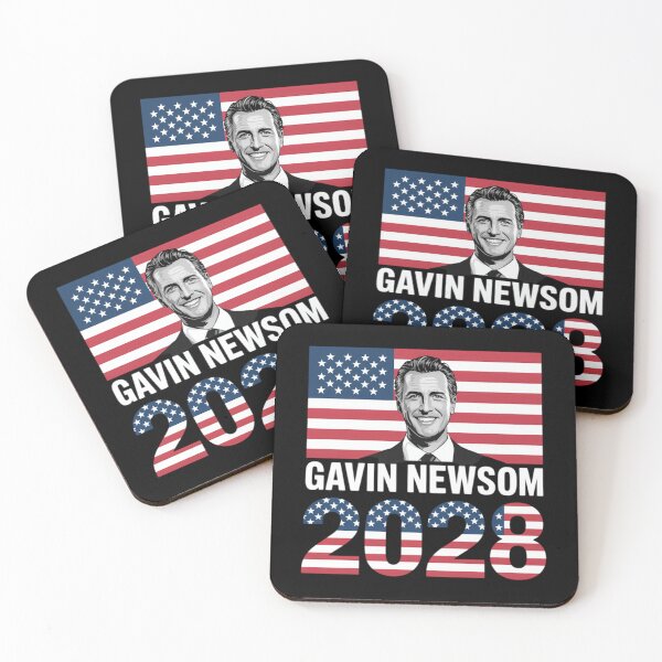 Item preview, Gavin Newsom 2028 For President 48 American Flag designed and sold by punbarkqua.