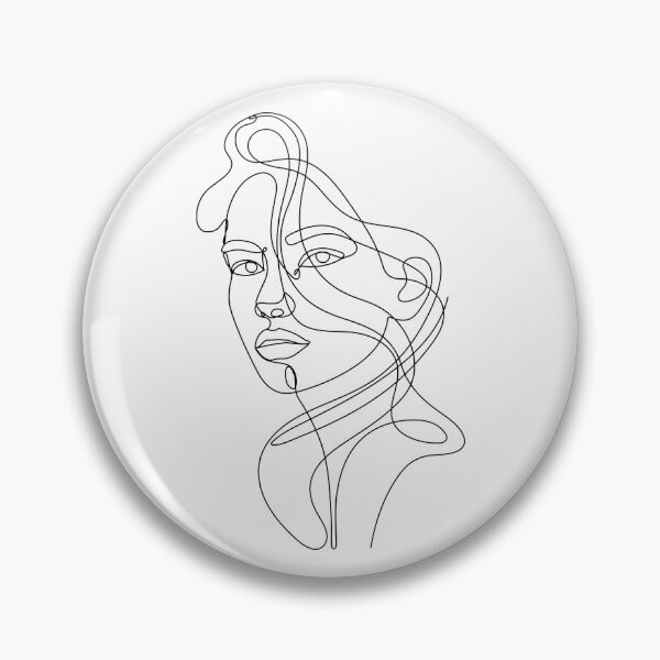 Item preview, Just A Line - Woman Face - Statuesque Woman designed and sold by altandesign.