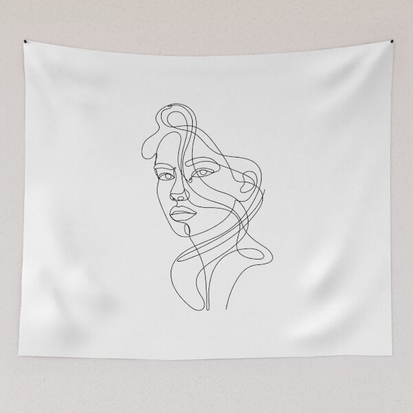 Item preview, Just A Line - Woman Face - Statuesque Woman designed and sold by altandesign.