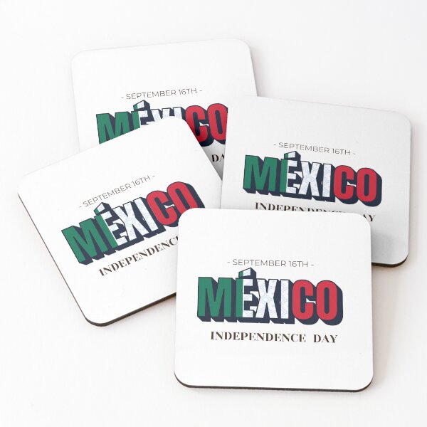 Item preview, Green and red Mexico independence day T shirt design, mugs, phone cover prints designed and sold by Pardan creations.