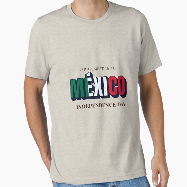 Item preview, Green and red Mexico independence day T shirt design, mugs, phone cover prints designed and sold by Q & A.