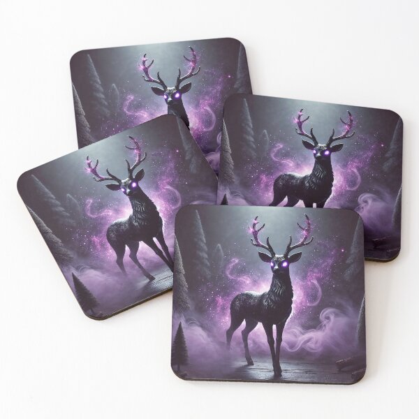 Item preview, Mystical deer – forest spirit in the morning light designed and sold by Unikat.SE.