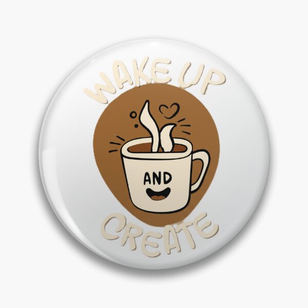 Item preview, "Wake Up and Create" Collection - Motivational Coffee & Creativity Design | Unique Gifts & Decor designed and sold by SharielsProduct.