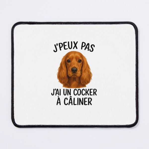 Aperçu de l'œuvre J'peux pas, j'ai un cocker à câliner créée et vendue par Kitouwa.