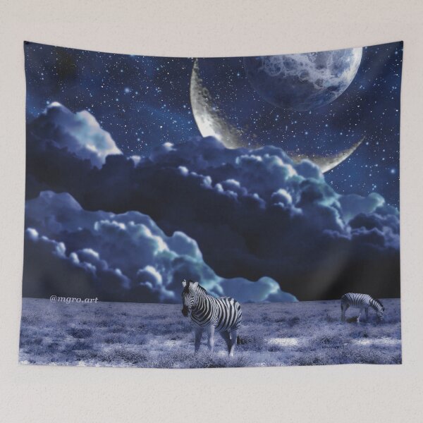 Item preview, Magical zebras, spirit animal collage designed and sold by mgro-art.