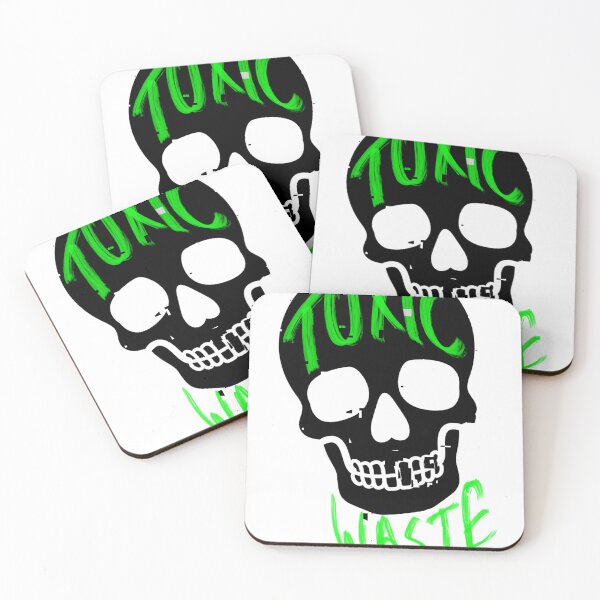 Item preview, Toxic Waste Halloween Skull Sticker Design designed and sold by Layerform.