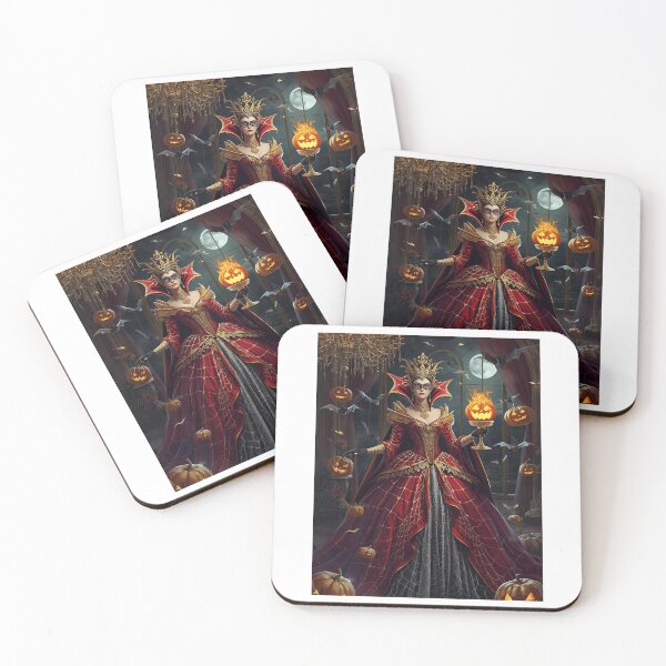 Item preview, Queen of Halloween – Luxury Glamour Fantasy Illustration designed and sold by RAKO13.
