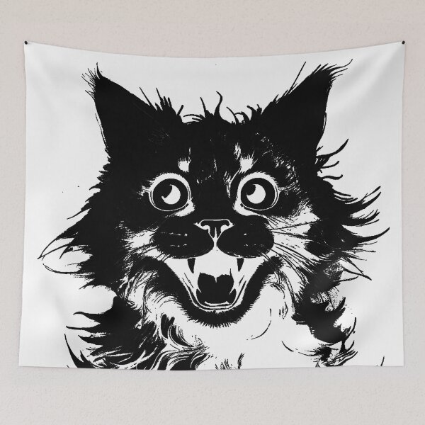 Item preview, Crazy cat designed and sold by Martika7.
