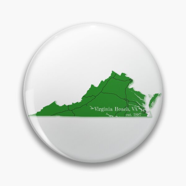Artikelvorschau, Virginia Beach, VA [Grün] entworfen und verkauft von PhilbonianDezin.