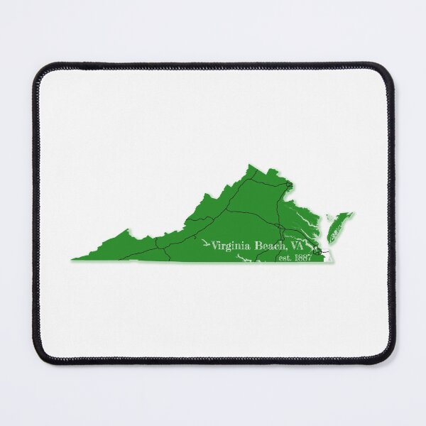 Item preview, Virginia Beach, VA [Green] designed and sold by PhilbonianDezin.