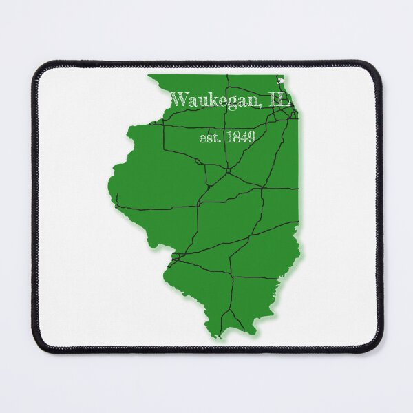 Item preview, Waukegan, IL [Green] designed and sold by PhilbonianDezin.