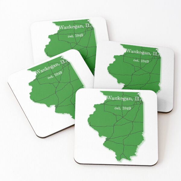 Item preview, Waukegan, IL [Green] designed and sold by PhilbonianDezin.
