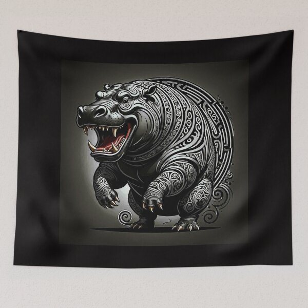 Item preview, Hippos  Tattoo  designed and sold by Helios Be. Lavsh.