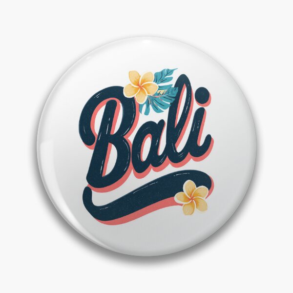 Item preview, Bali lettering with tropical flower designed and sold by Meiersbeste.