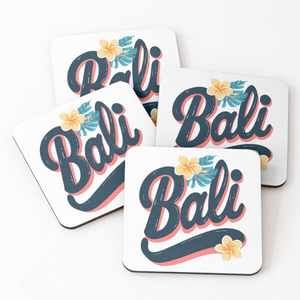 Item preview, Bali lettering with tropical flower designed and sold by Meiersbeste.
