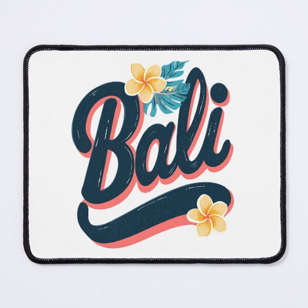 Item preview, Bali lettering with tropical flower designed and sold by Meiersbeste.