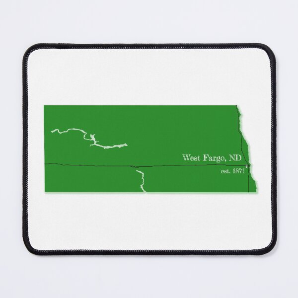 Item preview, West Fargo, ND [Green] designed and sold by PhilbonianDezin.