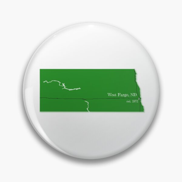Item preview, West Fargo, ND [Green] designed and sold by PhilbonianDezin.