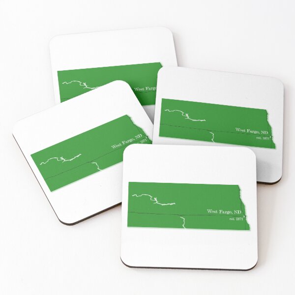 Item preview, West Fargo, ND [Green] designed and sold by PhilbonianDezin.