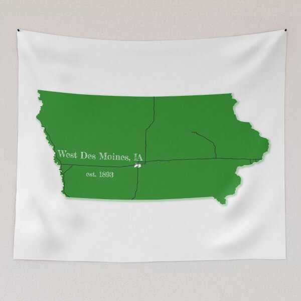 Item preview, West Des Moines, IA [Green] designed and sold by PhilbonianDezin.