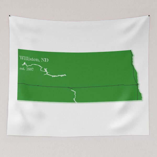 Item preview, Williston, ND [Green] designed and sold by PhilbonianDezin.