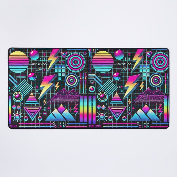 Item preview, 80s Retro – Neon Patterns in Synthwave Style designed and sold by Unikat.SE.