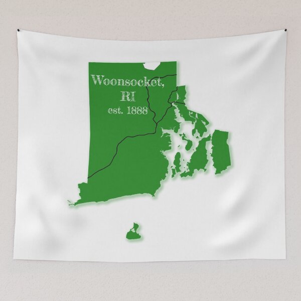 Item preview, Woonsocket, RI [Green] designed and sold by PhilbonianDezin.