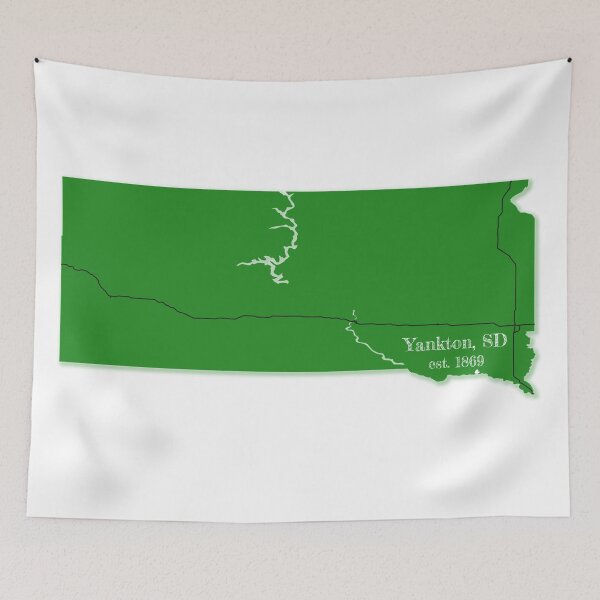 Item preview, Yankton, SD [Green] designed and sold by PhilbonianDezin.