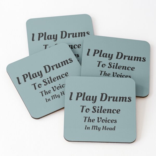 Item preview, Drummer, I Play the Drums To Silence the Voices in my head designed and sold by ellermania.