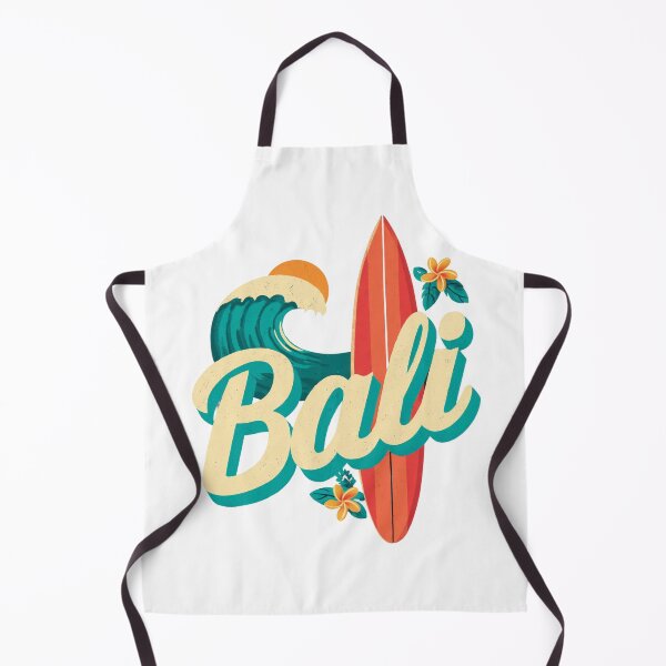 Item preview, Bali lettering with tropical flower and surfboard designed and sold by Meiersbeste.