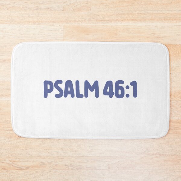 Item preview, Psalm 46:1 navy blue designed and sold by LRM_ artz.