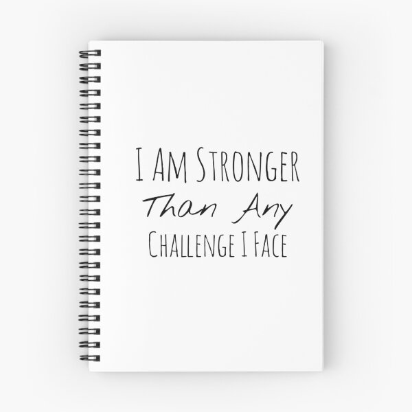 Item preview, I Am Stronger Than Any Challenge I Face – Strength Affirmation designed and sold by Camila  Ardila.