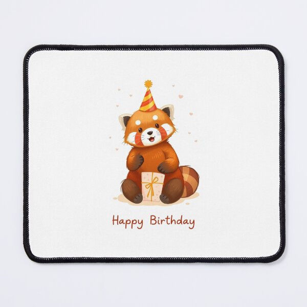 Item preview, Red panda birthday gift cute funny happy party hat  designed and sold by CheeseBlueprint.