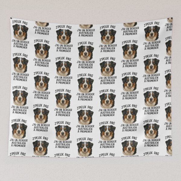 Item preview, I can't, I have an Australian Shepherd to walk. designed and sold by Kitouwa.