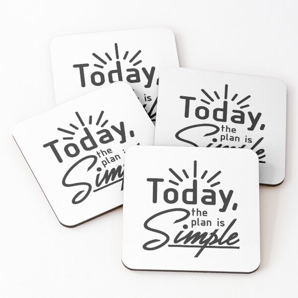Item preview, Today The Plan Is Simple Sticker (Black)- Ludwig designed and sold by DanoDaManomo.