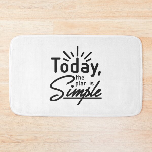 Item preview, Today The Plan Is Simple Sticker (Black)- Ludwig designed and sold by DanoDaManomo.