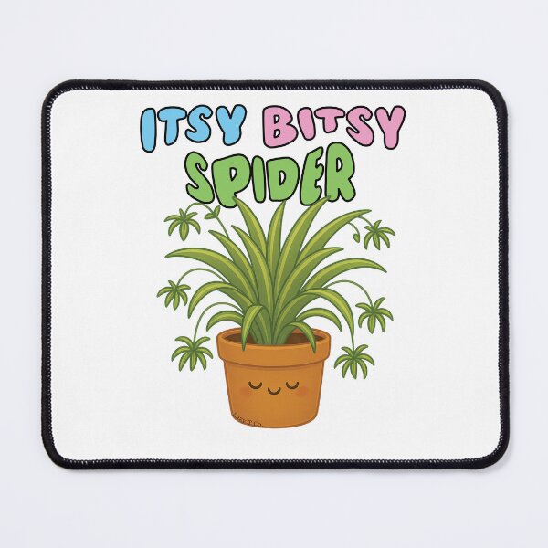 Item preview, Itsy Bitsy Spider Plant – Cute Minimalist Botanical Pun Design designed and sold by Lazy T Co..