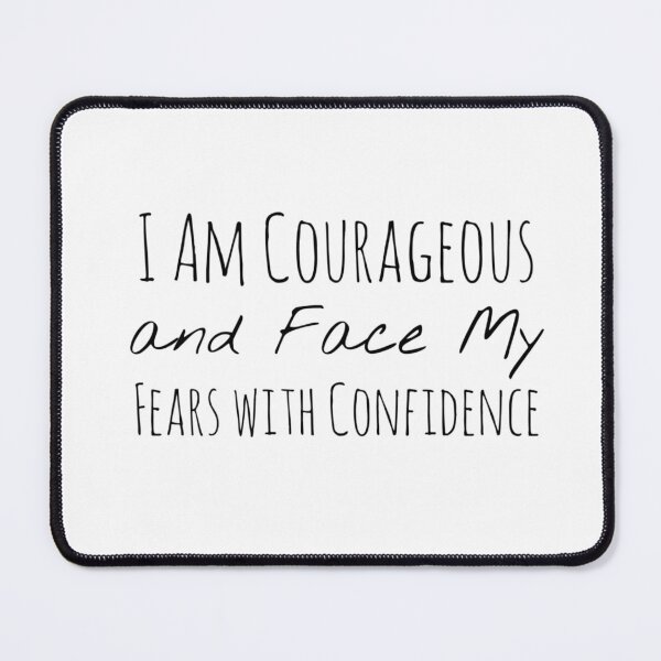 Item preview, I Am Courageous and Face My Fears with Confidence – Courage Affirmation designed and sold by Camila  Ardila.