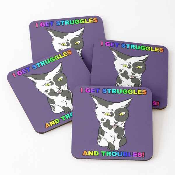 Item preview, Struggles & Troubles - Silly Kitty designed and sold by AstralRavens.