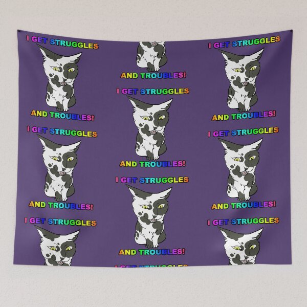 Item preview, Struggles & Troubles - Silly Kitty designed and sold by AstralRavens.