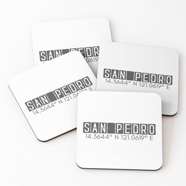 Item preview, San Pedro Laguna Philippines Coordinates Minimalist Design designed and sold by holaitssher.