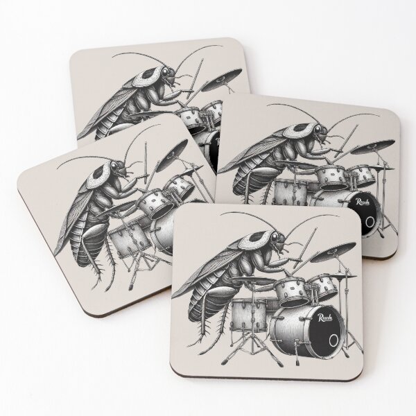 Item preview, Cockroach playing the drums designed and sold by lailashack.