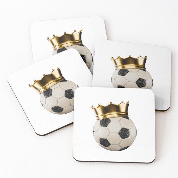 Item preview, Soccer Ball with Kings Crown, Sticker Illustration designed and sold by Layerform.