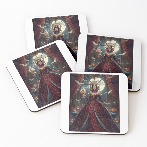 Item preview, Queen of Halloween – Luxury Glamour Fantasy Illustration designed and sold by RAKO13.