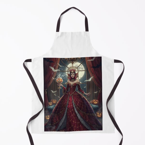 Item preview, Queen of Halloween – Luxury Glamour Fantasy Illustration designed and sold by RAKO13.