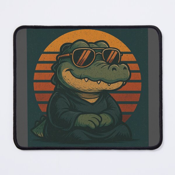 Item preview, Retro Cool Crocodile – Vintage Cartoon Croc with Sunglasses Design designed and sold by Geexyz.