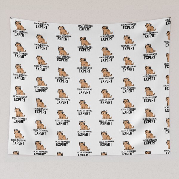 Item preview, Social Distancing Expert – Funny Cat T-Shirt, Cute Cartoon Kitty Introvert Humor Design designed and sold by MeowLaugh.