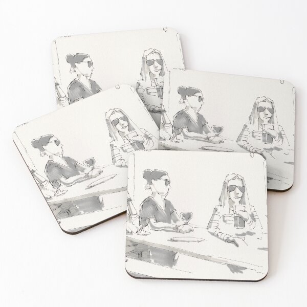 Item preview, Lunchtime drinks sitting in the sun drawing designed and sold by MikeJory.