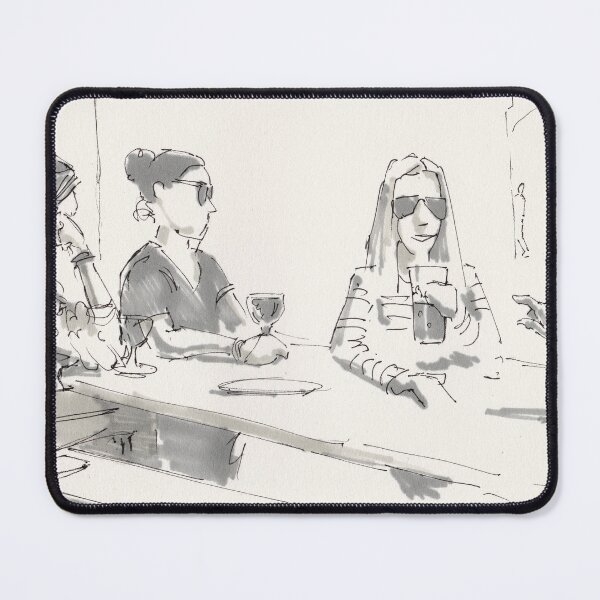 Item preview, Lunchtime drinks sitting in the sun drawing designed and sold by MikeJory.